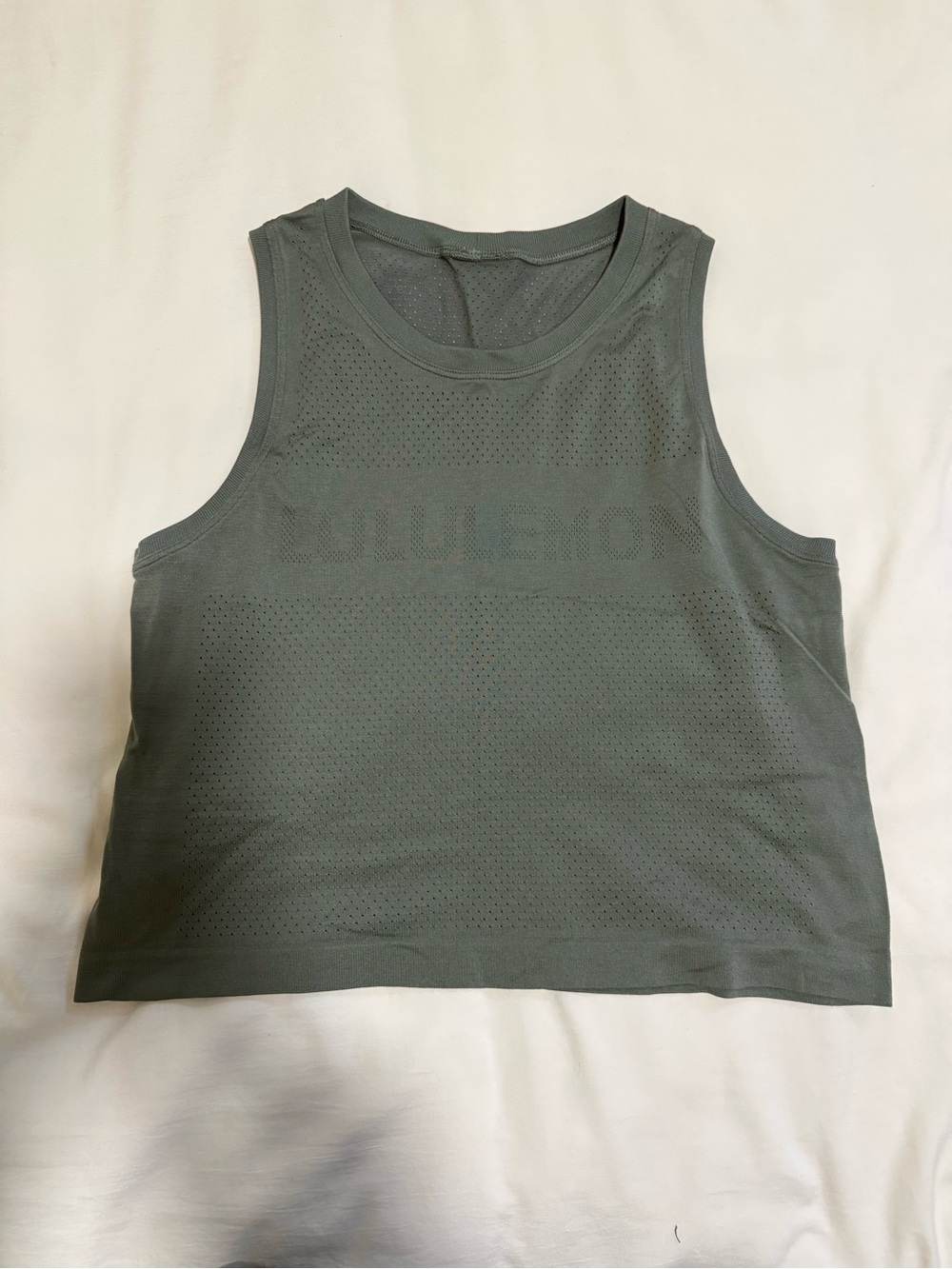 lululemon athletica swiftly high-low cropped tank top